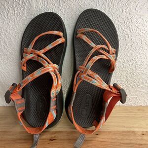 Chaco womens 4 Z Cloud X2‎ Orange&Multi Strappy Sport Hiking Vibram Sole Sandals